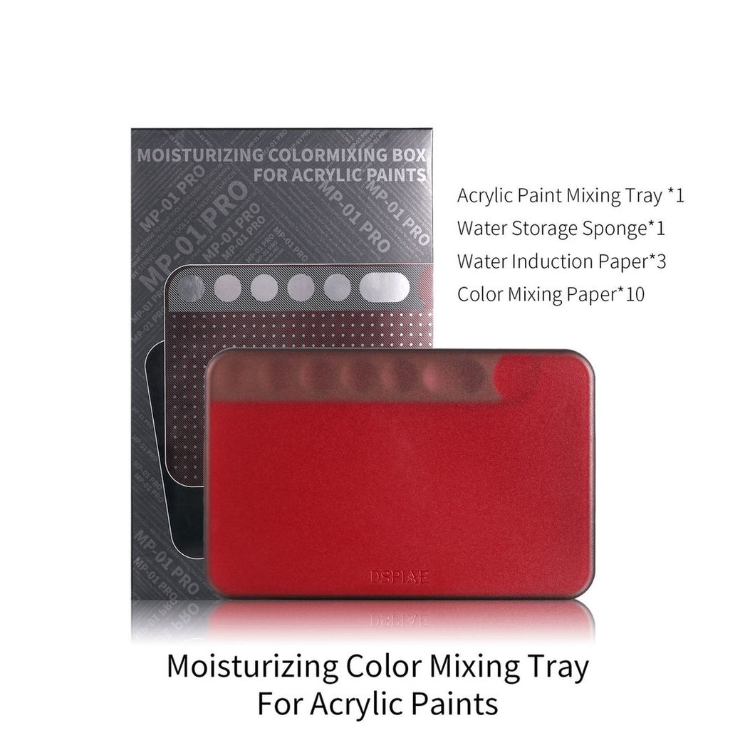 DSPIAE MP-01 PRO Moisturizing Color Mixing Tray For Acrylic Paints