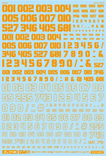 Load image into Gallery viewer, MYK Design GM-159 05 Orange Decal Set Military Style Stencil and Line Shape 1/144
