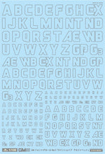 Load image into Gallery viewer, MYK Design GM-164 02 Gray Decal Set Line Shape Alphabet 1/100
