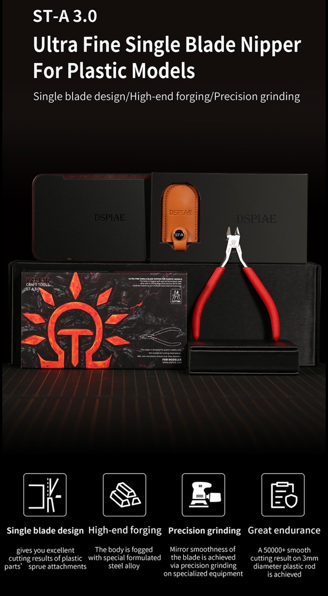 DSPIAE ST-A 3.0 Ultra Fine Single Blade Nipper V2