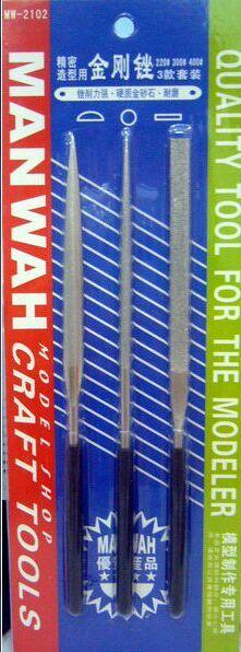 Manwah Diamond File Set 3pcs