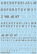 Load image into Gallery viewer, MYK Design GM-166 03 Gray Decal Set Military Style Stencil and Line Shape Alphabet 1/144
