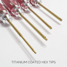 Load image into Gallery viewer, Hex Titanium Coated Screwdriver Set
