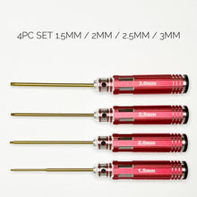 Load image into Gallery viewer, Hex Titanium Coated Screwdriver Set
