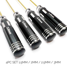 Load image into Gallery viewer, Hex Titanium Coated Screwdriver Set
