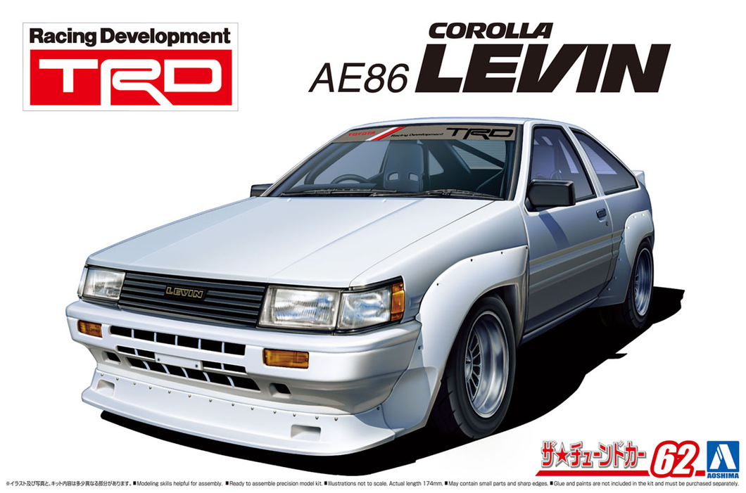 1/24 TRD AE86 Corolla Levin N2 Version '83 Toyota