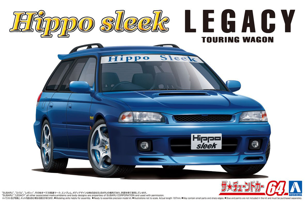 1/24 Hippo Sleek BG5 Legacy Touring Wagon '93 Subaru