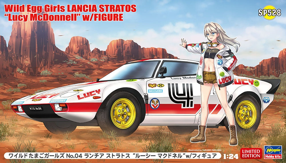 1/24 Wild Egg Girls No 04 Lancia Stratos Lucy McDonnell wtih Figure
