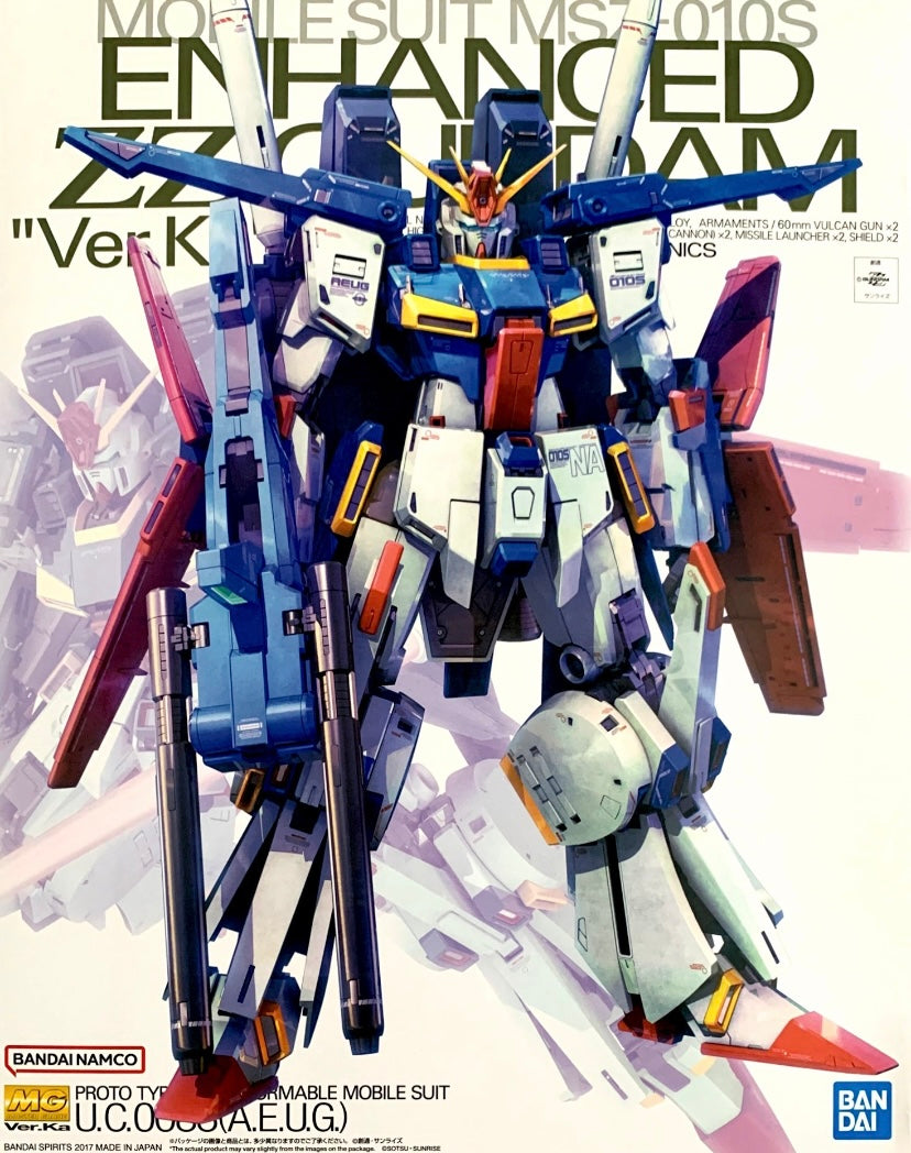 P Bandai 1/100 MG Enhanced ZZ Gundam Ver ka